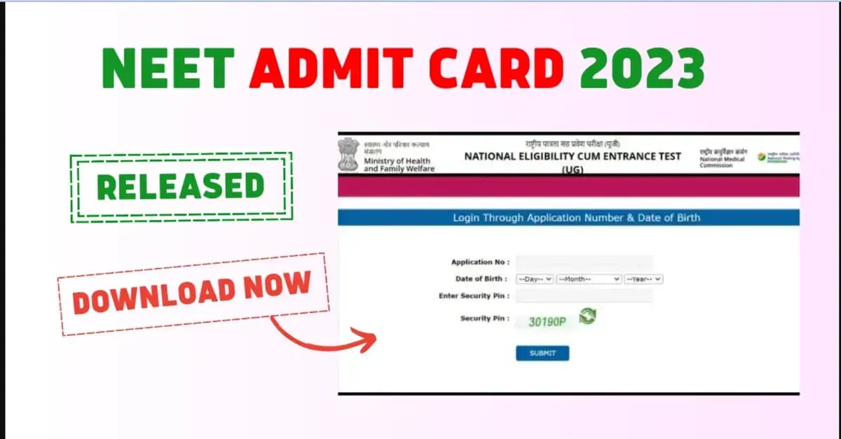 NEET UG 2023 ADMIT CAED