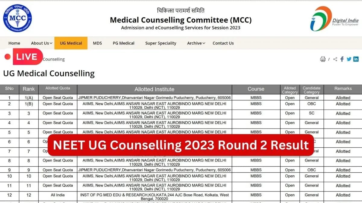 NEET UG 2023 Counselling
