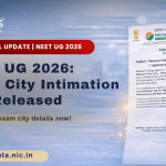 <strong>NEET UG 2026: Exam City Intimation Slip Released – What You Need to Know</strong>